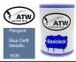 Preview: Peugeot, Blue Delft Metallic, 1636: 500ml Lackdose, von ATW Autoteile West.